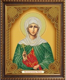 Beldizart Diamond Painting Kit icon St. martyr Irina 22x28 cm AZ-5046