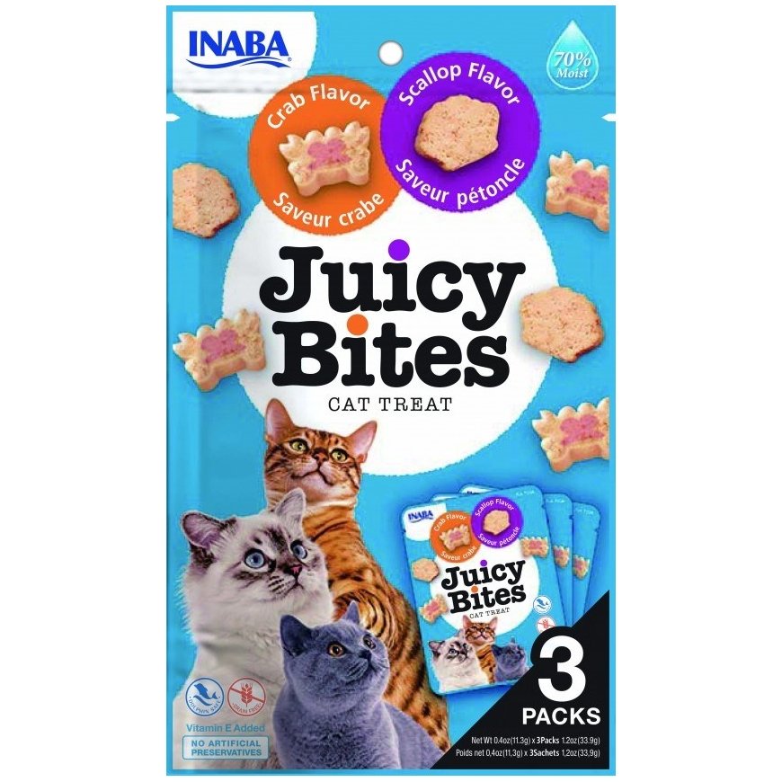 INABA Juicy Bites Krabju un ķemmīšgliemenes