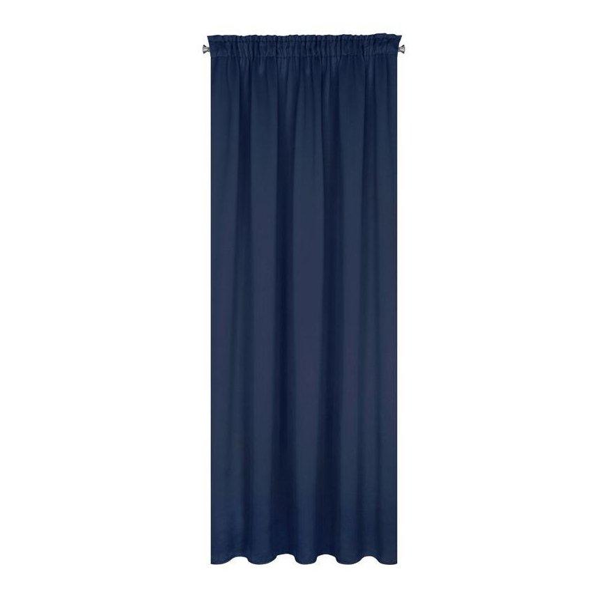 Eurofirany LOGAN blackout tipo temdanti naktinė užuolaida, 135 X 270 cm, juosta / tunelis / kabliukai, spalva: tamsiai mėlyna – 3