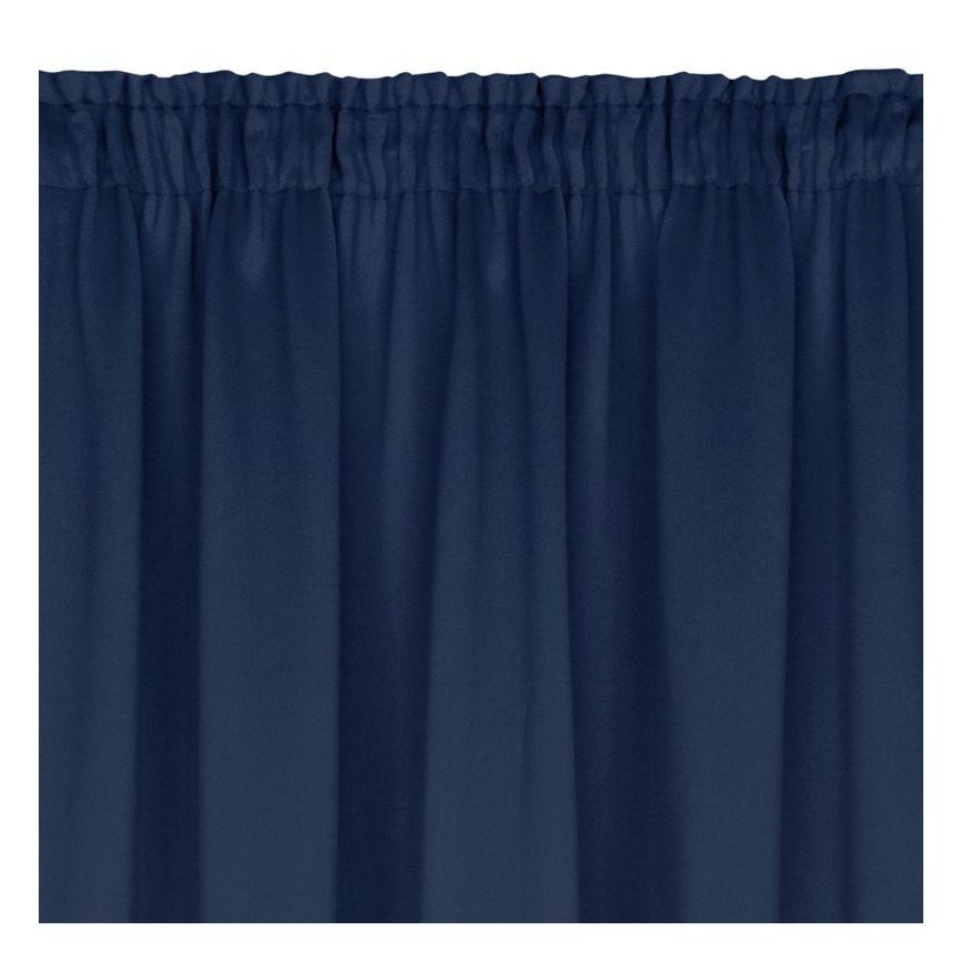 Eurofirany LOGAN blackout tipo temdanti naktinė užuolaida, 135 X 270 cm, juosta / tunelis / kabliukai, spalva: tamsiai mėlyna – 4