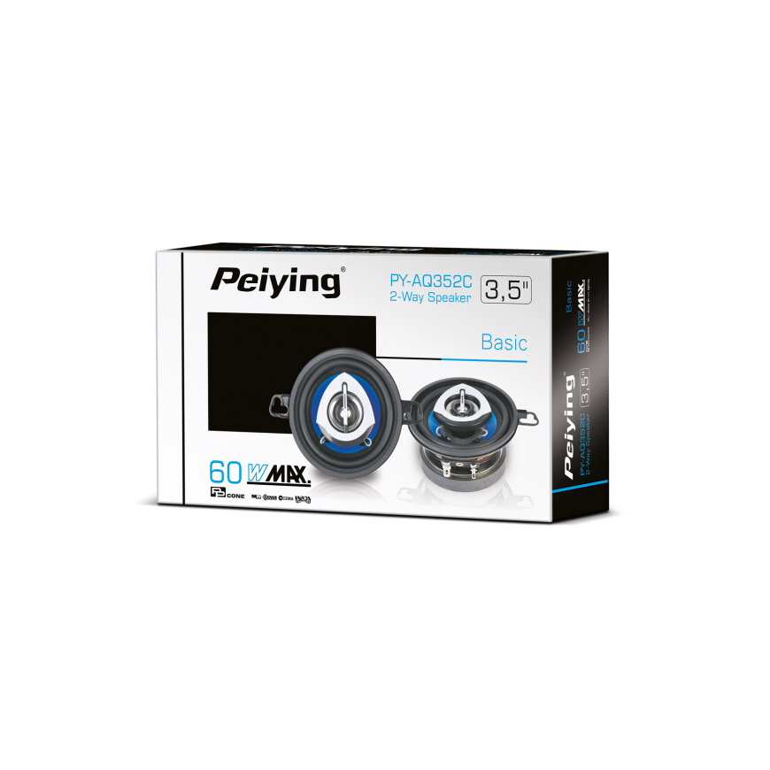 Peiying Car Speaker PY-AQ352C 3.5" – 3