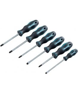 MAKITA Set WKRĘTAKÓW 6szt. (SL4.0 x 100 / SL5.5 x 100 / PH1 x 100 / PH2 x 100 / PZ1 x 80 / PZ2 x 100)