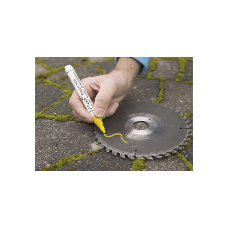 Pica Lack-/Industriemarker 2-4mm Rundspitze, gelb