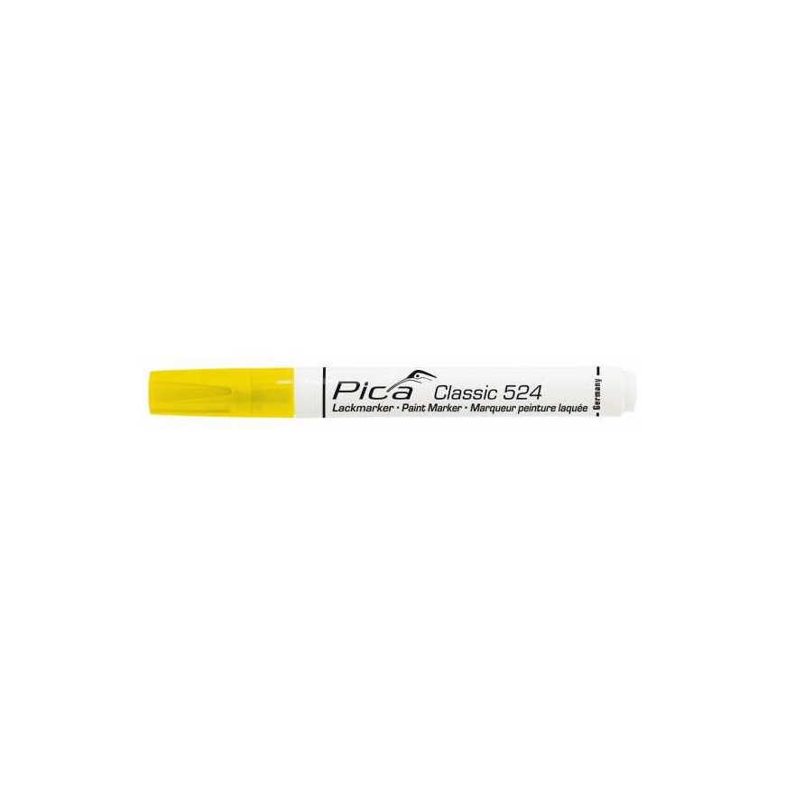 Pica Lack-/Industriemarker 2-4mm Rundspitze, gelb – 2