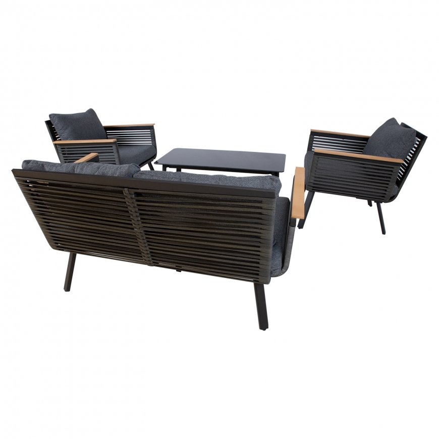 Garden furniture set MALAGA table, sofa and 2 chairs