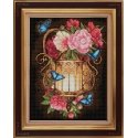 Beldizart Lamps and peonies 30x40 cm AZ-1720 Beldizart Lamps and peonies 30x40 cm AZ-1720