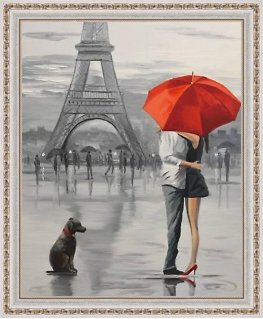 Beldizart Diamond painting set Paris Romance 40х50 cm AZ-1409