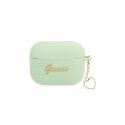Guess Apsauginis dėklas silikoninis Charm Heart Collection, skirtas AirPods Pro žalias Guess Apsauginis dėklas silikoninis Charm Heart Collection, skirtas AirPods Pro žalias