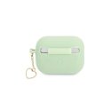Guess Protective case silicone Charm Heart Collection for AirPods Pro green