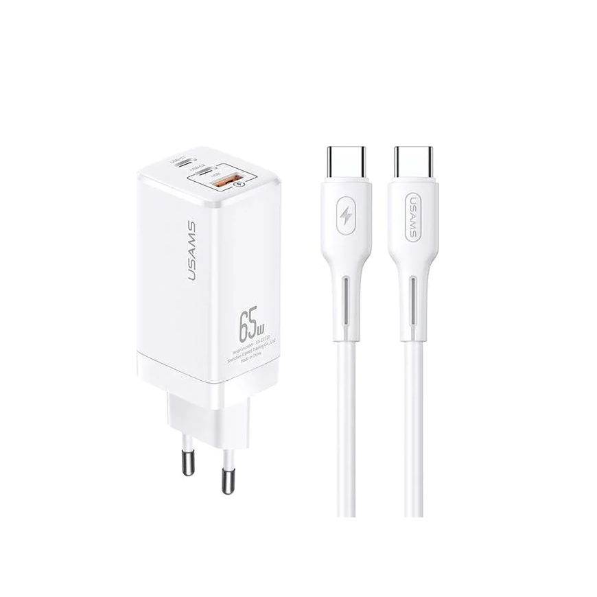 Usams MT 1x USB-A charger 2x USB-C 3 A (MTXLOGTC02)