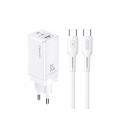 Usams MT 1x USB-A įkroviklis 2x USB-C 3 A (MTXLOGTC02)