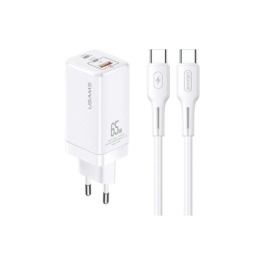 Usams MT 1x USB-A charger 2x USB-C 3 A (MTXLOGTC02) – 4