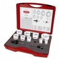 Gręžimo karūnų rinkinys 19-64mm RUKO HSS Co8 Gręžimo karūnų rinkinys 19-64mm RUKO HSS Co8