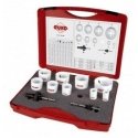 Gręžimo karūnų rinkinys 19-64mm RUKO HSS Co8 Gręžimo karūnų rinkinys 19-64mm RUKO HSS Co8