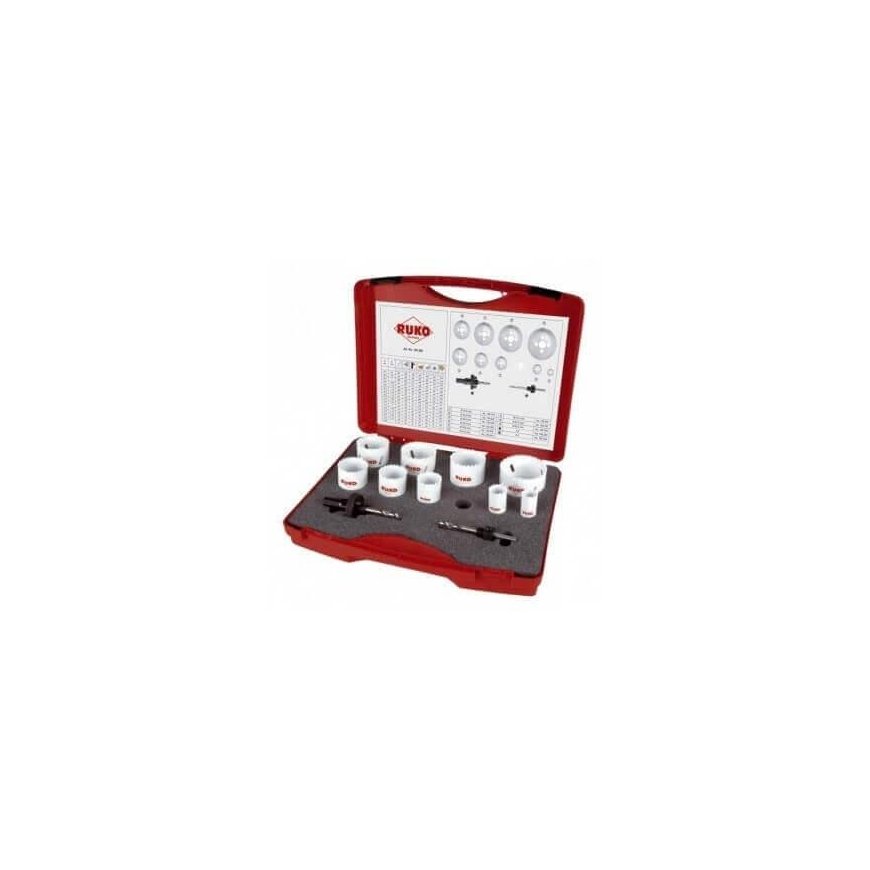 Drill bit set 19-64mm RUKO HSS Co8 – 4