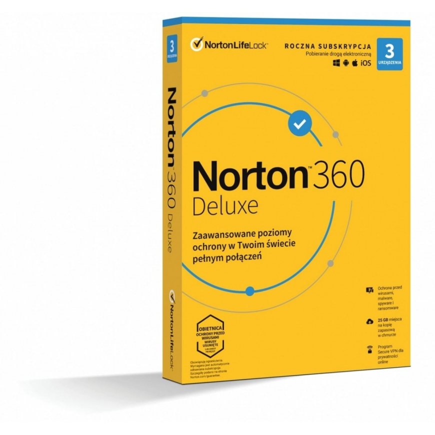 Symantec NortonLifeLock Norton 360 Deluxe 1 metų(s)