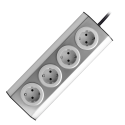 Orno Baldai, kitchen socket with Velcro fastener 4x2P + Z schuko, INOX with 1.5 m cable. Orno Baldai, kitchen socket with Velcro fastener 4x2P + Z schuko, INOX with 1.5 m cable.