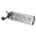 Orno Baldai, kitchen socket with Velcro fastener 4x2P + Z schuko, INOX with 1.5 m cable. Orno Baldai, kitchen socket with Velcro fastener 4x2P + Z schuko, INOX with 1.5 m cable.