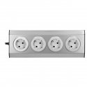 Orno Baldai, virtuvės lizdas su Velcro užsegimu 4x2P + Z schuko, INOX su 1,5 m laidu. Orno Baldai, virtuvės lizdas su Velcro užsegimu 4x2P + Z schuko, INOX su 1,5 m laidu.