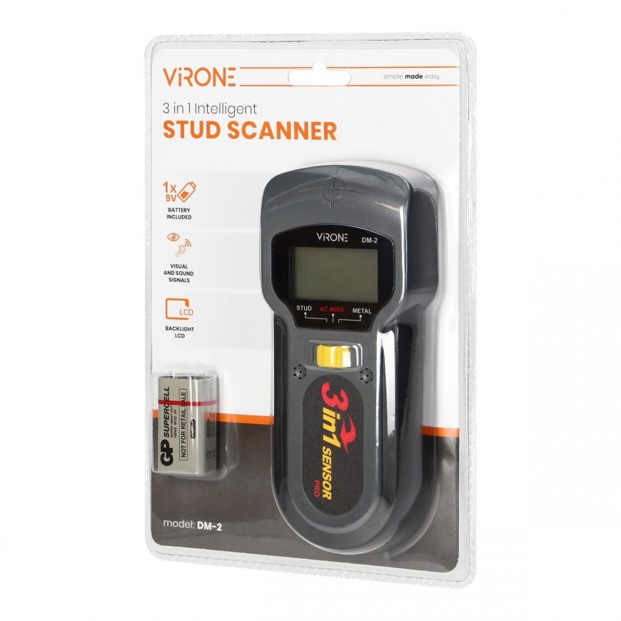 LIVE WIRE, METAL AND WOOD DETECTOR DM-2 ORNO – 3