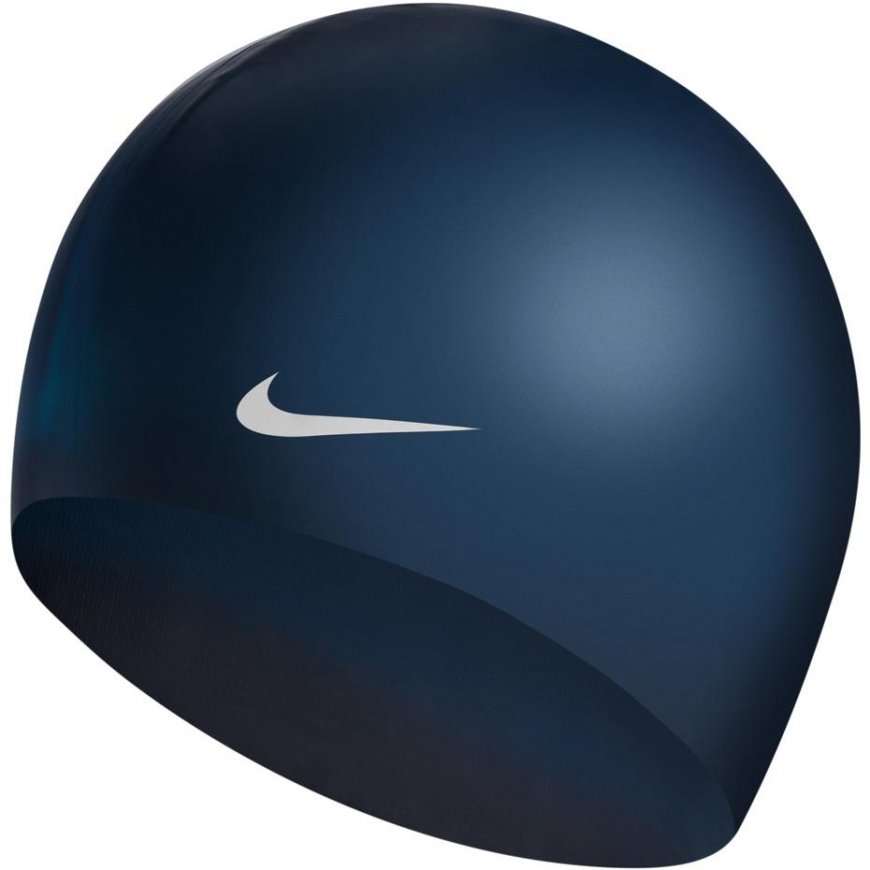 Plaukimo kepuraitė Nike Os Solid tamsiai mėlyna 93060-440 – 2