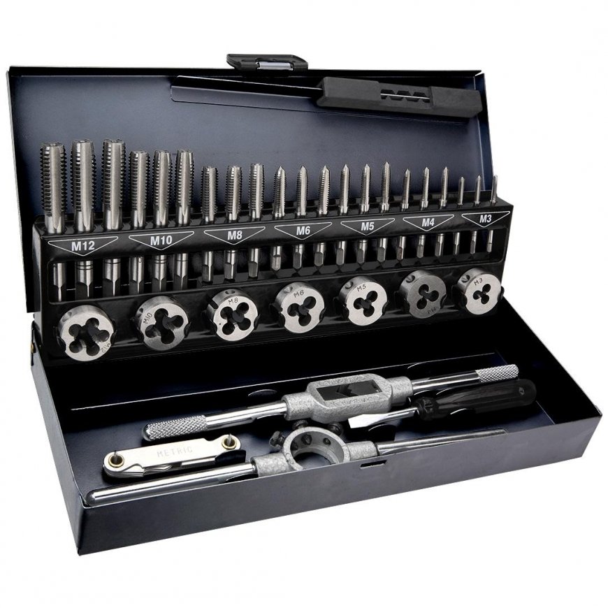 Topex tap and die set 32 pcs. (14A426) – 3
