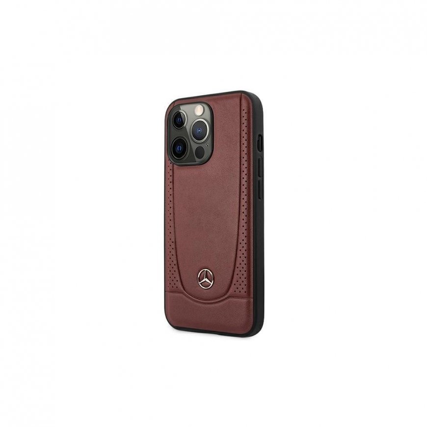 Mercedes MEHCP14MARMRE iPhone 14 Plus 6.7 inch Red / Red Hard Case Leather Urban Bengale – 3