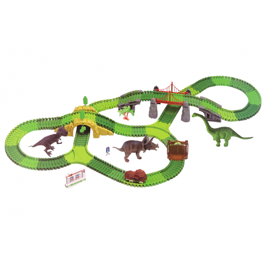 Lean Cars Dinosaur Track 270 Elements Accessories – 2