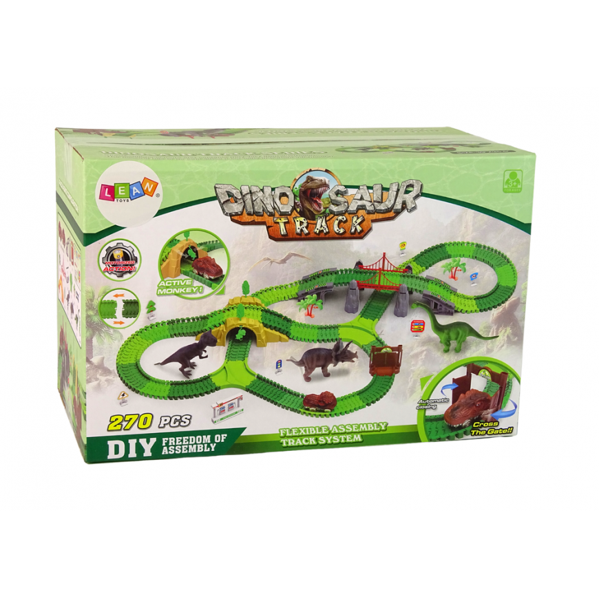 Lean Cars Dinosaur Track 270 Elements Accessories – 3