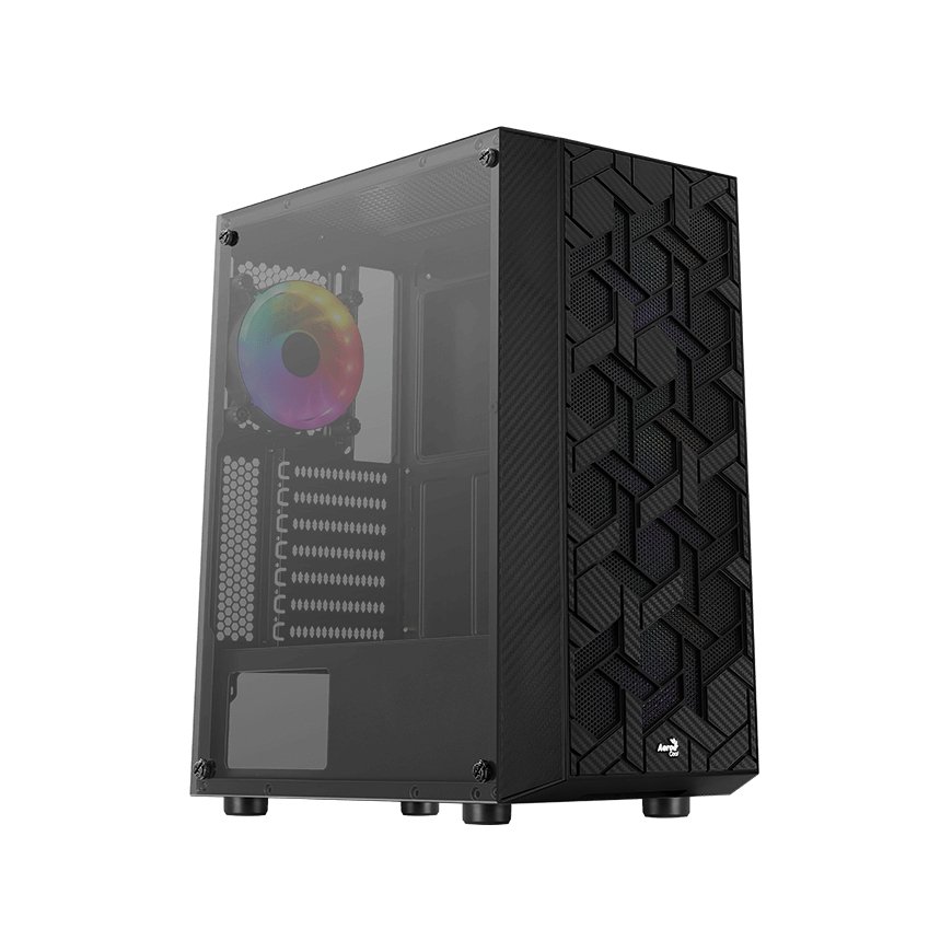 Aerocool Hive-G-BK-v3 Midi Tower Black