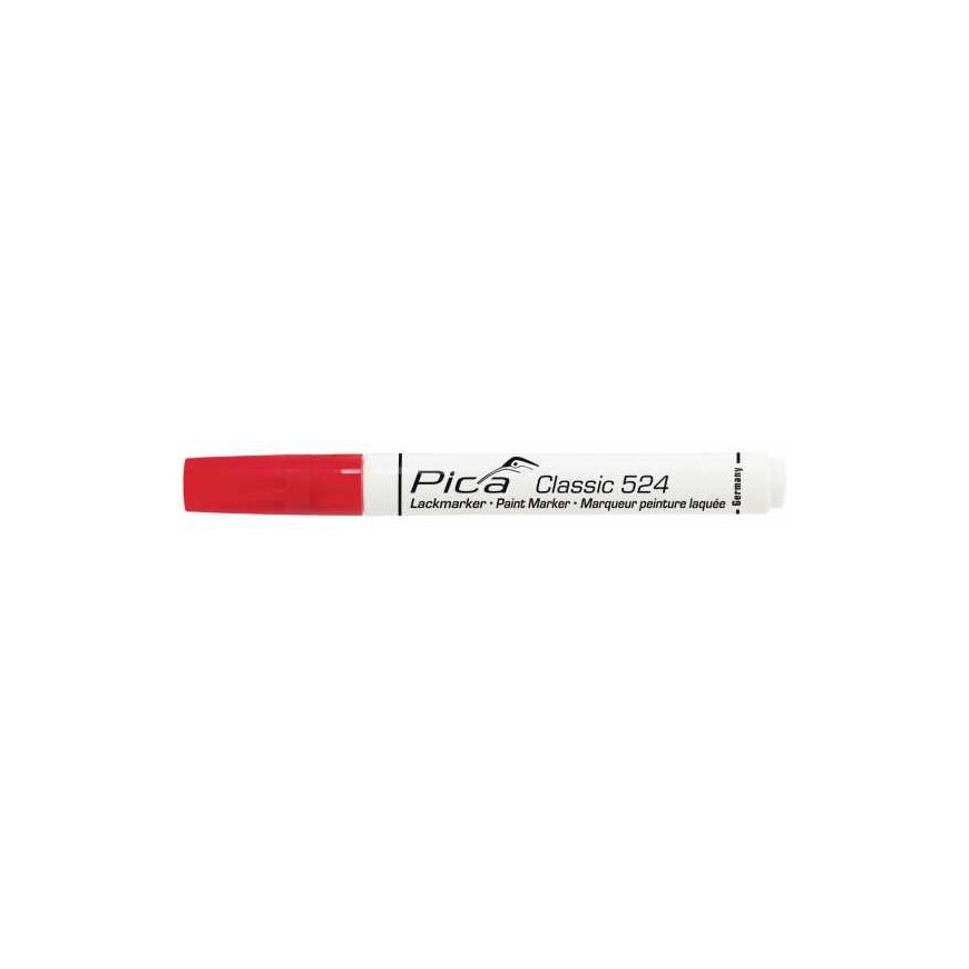 Pica Lack-/Industriemarker 2-4mm Rundspitze, rot – 2