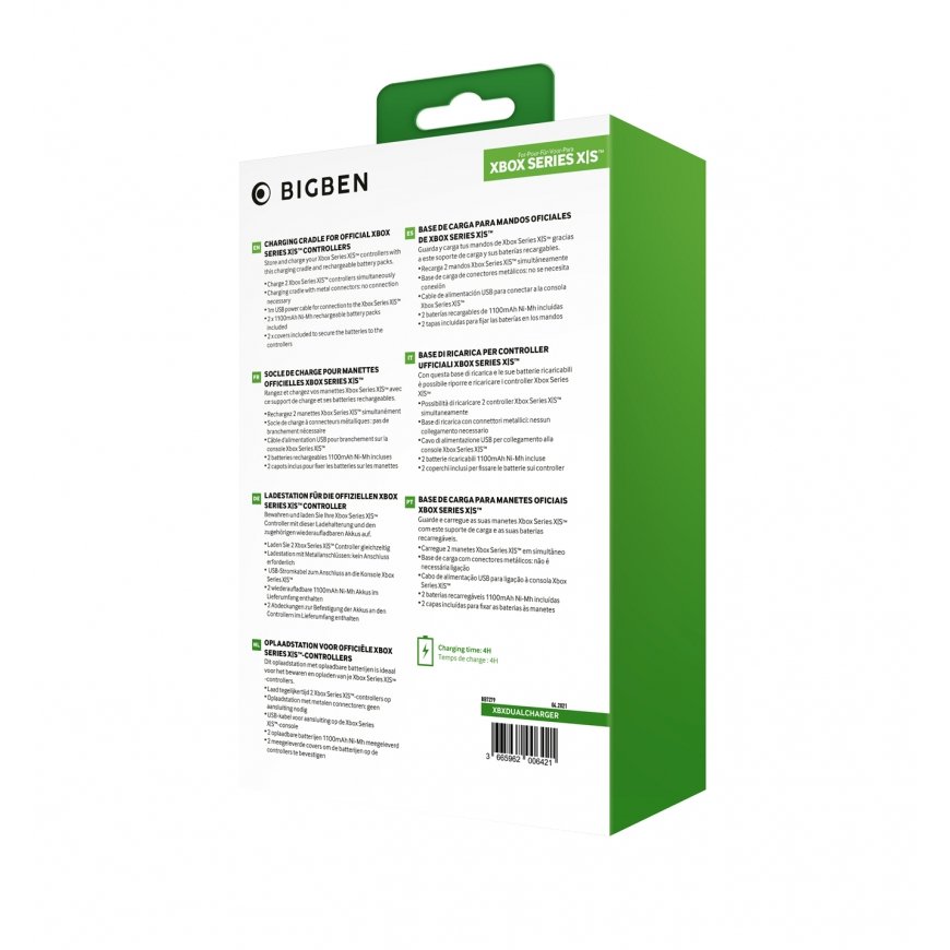 Bigben Interactive XBXDUALCHARGER peliohjaimen lisätarvike Latausjalusta – 2