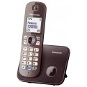 Panasonic KX-TG6811GA telefons DECT telefons Zvanītāja ID Brūns Panasonic KX-TG6811GA telefons DECT telefons Zvanītāja ID Brūns