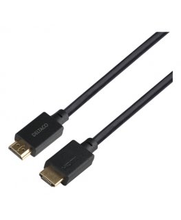 Deltaco HU-40-LSZH HDMI kabelis 4 m HDMI A tipo (standartinis) Juoda