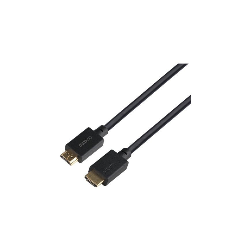 Deltaco HU-40-LSZH HDMI kabelis 4 m HDMI A tipo (standartinis) Juoda