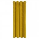Soft and shiny velvet night curtain Eurofirany SAMANTA 140X250 cm, loops/rings, color: mustard Soft and shiny velvet night curtain Eurofirany SAMANTA 140X250 cm, loops/rings, color: mustard