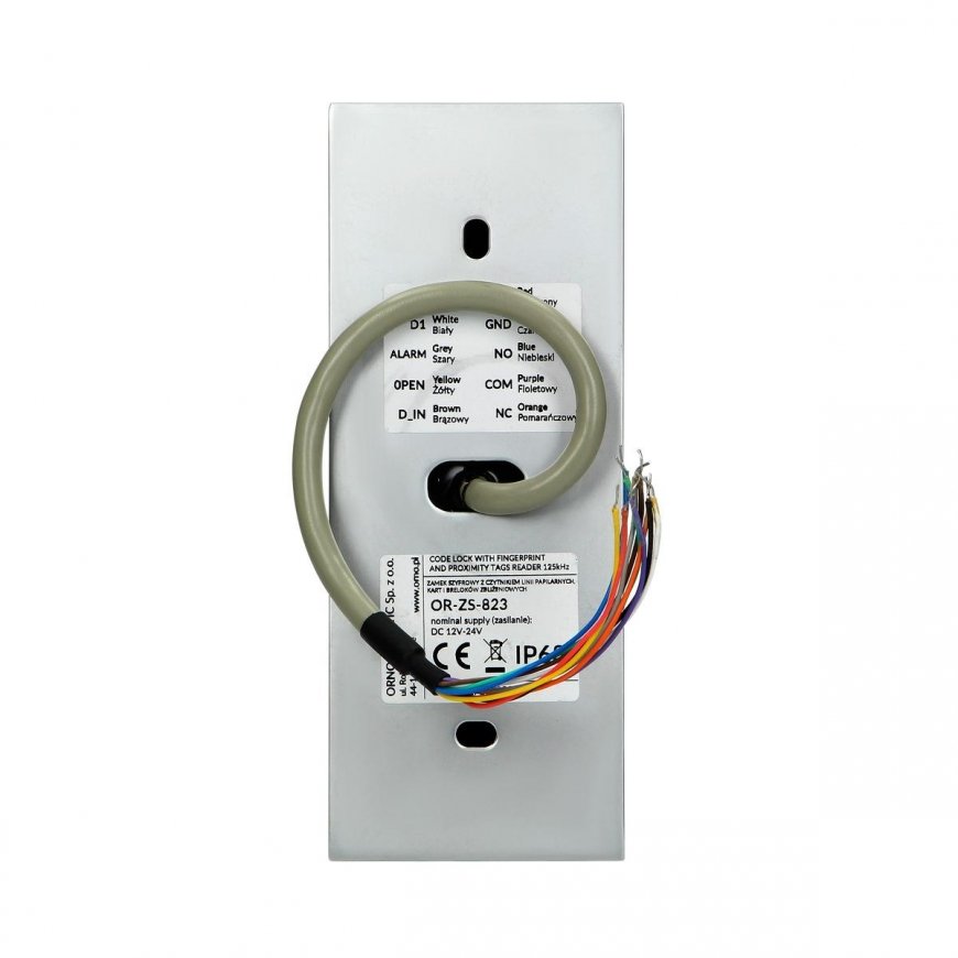 Orno Hermetic combination lock with card and proximity tag reader and fingerprint reader, IP68, 1 relay 3A – 2