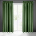 Eurofirany RITA Night curtain made of smooth fabric, 140X270 cm, strip / tunnel / hooks, color: green Eurofirany RITA Night curtain made of smooth fabric, 140X270 cm, strip / tunnel / hooks, color: green