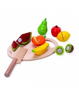 CLASSIC WORLD wooden fruit cutting set