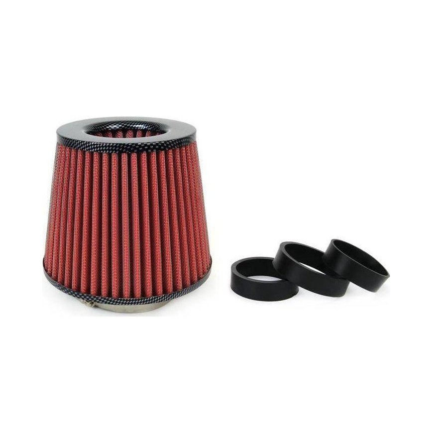 Amio Conical carbon air filter + 3 adapters