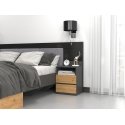 Topeshop M1 ANTRACYT/ARTISAN öö- ja voodikapp Öökapp 2 sahtel(id) Tamm Topeshop M1 ANTRACYT/ARTISAN öö- ja voodikapp Öökapp 2 sahtel(id) Tamm