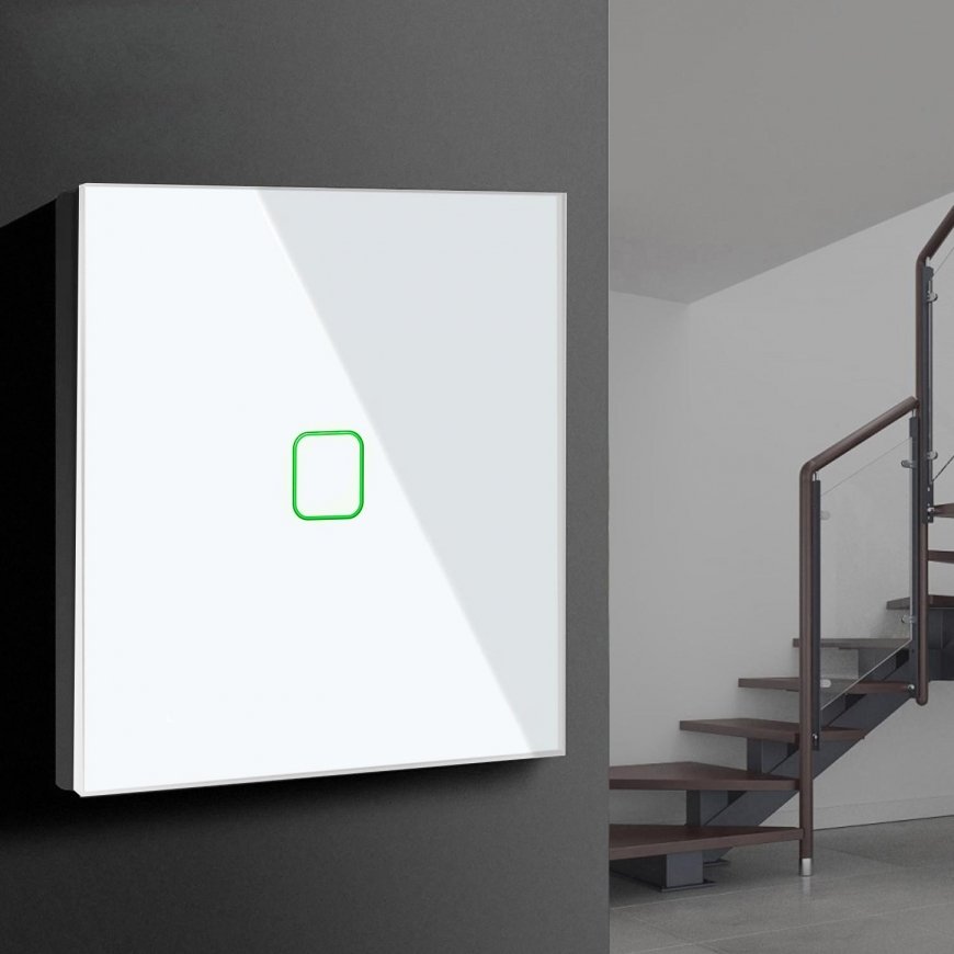 Maclean Touch switch switch lamp switch cross switch wall switch step switch with color change LED backlight Recessed switch 1 f – 2