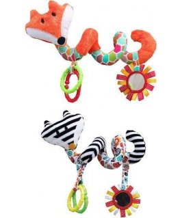 Hencz Toys Hencz Barškutis ant vežimėlio