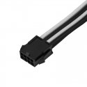 Silverstone PP07E-PCIBW 8-Pin PCIe to 6 +2-Pin PCIe Extension, 250mm Black/White