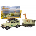 Lean Cars Hipo Land Rover with trailer and giraffe in HIPO box