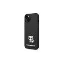 Karl Lagerfeld Karl Lagerfeld KLHCP14XSLCTBK iPhone 14 Pro Max 6.7" Hard Case Black / Black Silicone Choupette Case