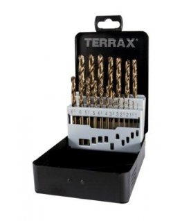 Drilled 19-piece drill set RUKO Terrax HSS Co