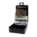 Drilled 19-piece drill set RUKO Terrax HSS Co Drilled 19-piece drill set RUKO Terrax HSS Co
