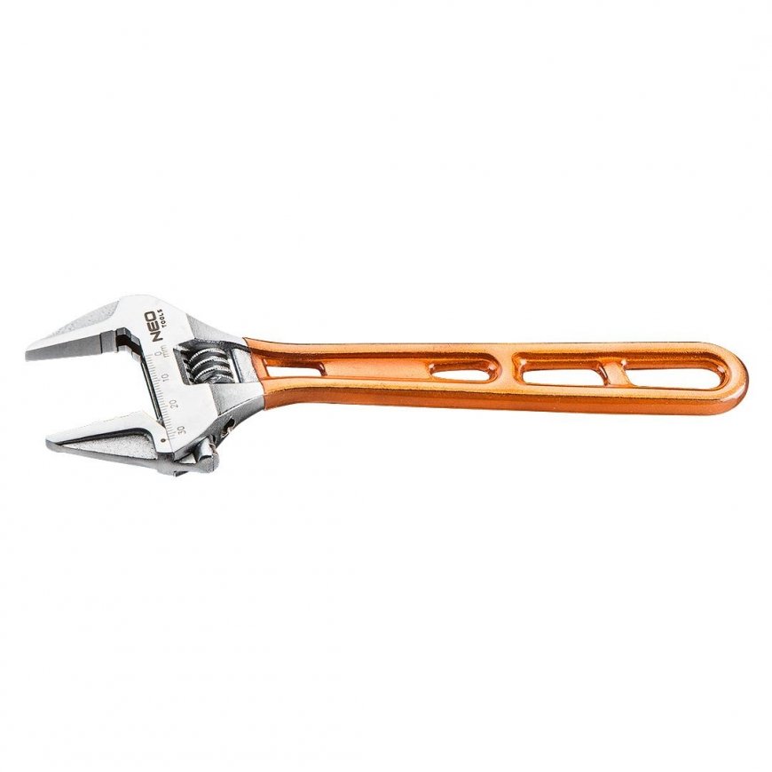Neo Adjustable Swedish Wrench 32 x 205 mm Steel Handle (03-024)