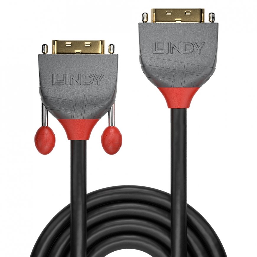 Lindy 2m DVI-D Dual Link Extension Cable, Anthra Line – 2